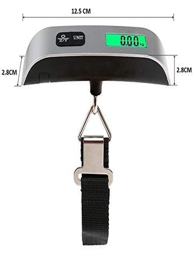 Quebers 10g to 50 kg - Luggage Scale Digital Weighing Travel Bag Weight Checker Hanging Weight Scale with Belt, Multicolor - Image 4